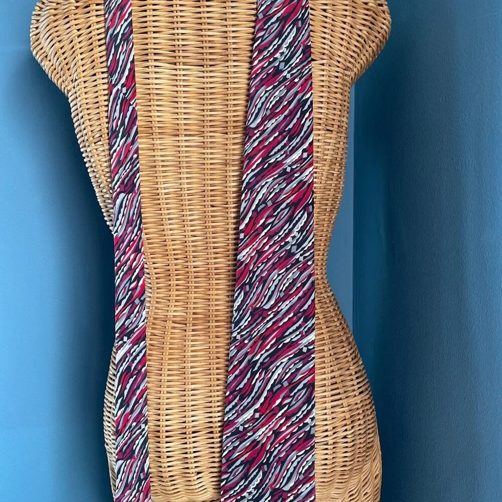 Oleg Cassini Silk Neck Tie - Multi Colored